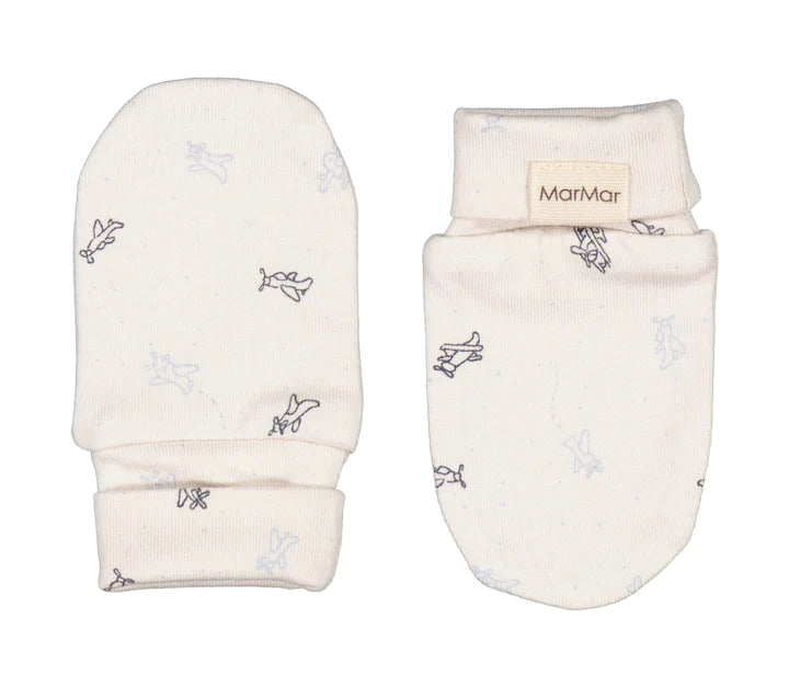 Doreza per beba me areoplan /Gloves, Mittens - Airplanes/ MarMar