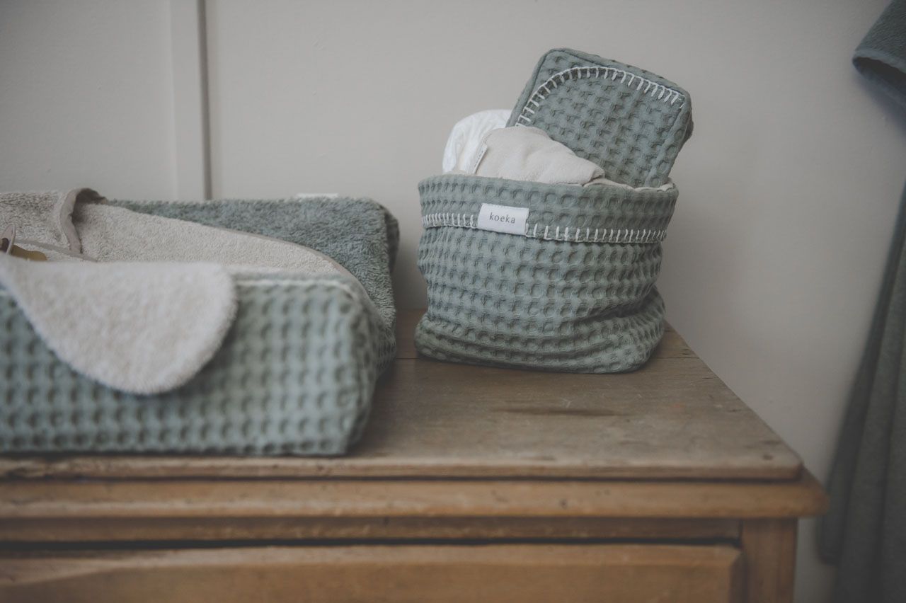 Kosh organizimi jeshile\ Nursery Basket Antwerp shadow green -Koeka