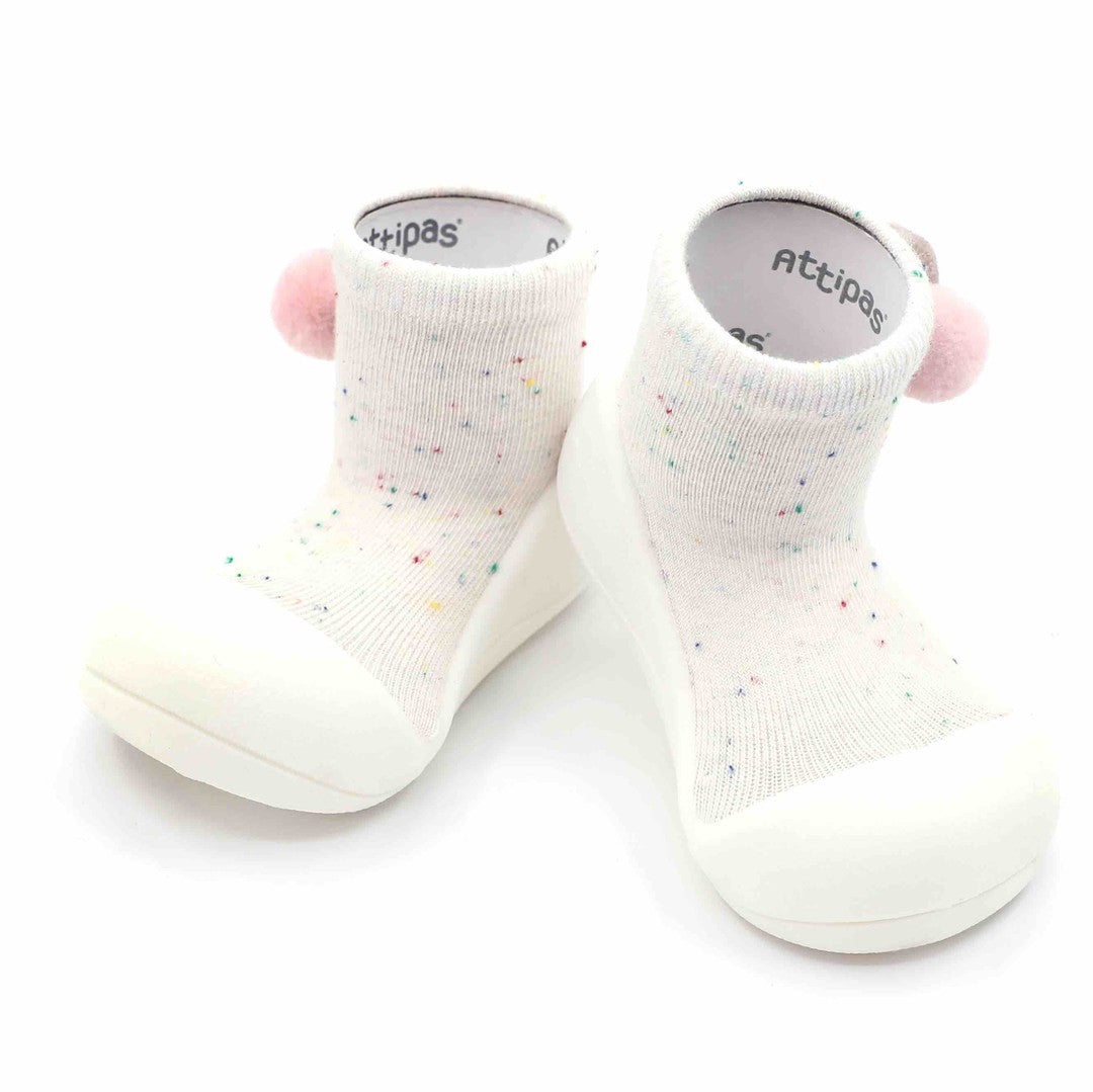 Çorape me gome ngjyrë kremi/shooting star cream-Attipas