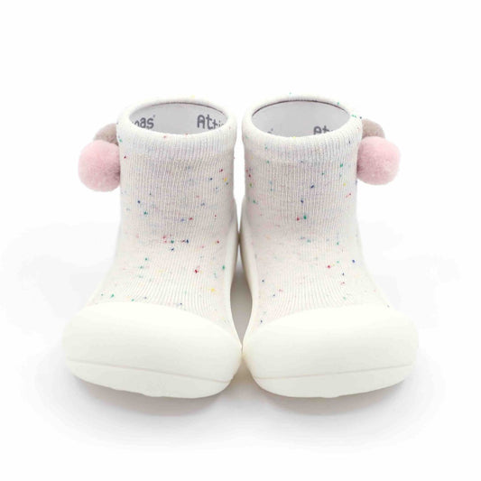 Çorape me gome ngjyrë kremi/shooting star cream-Attipas