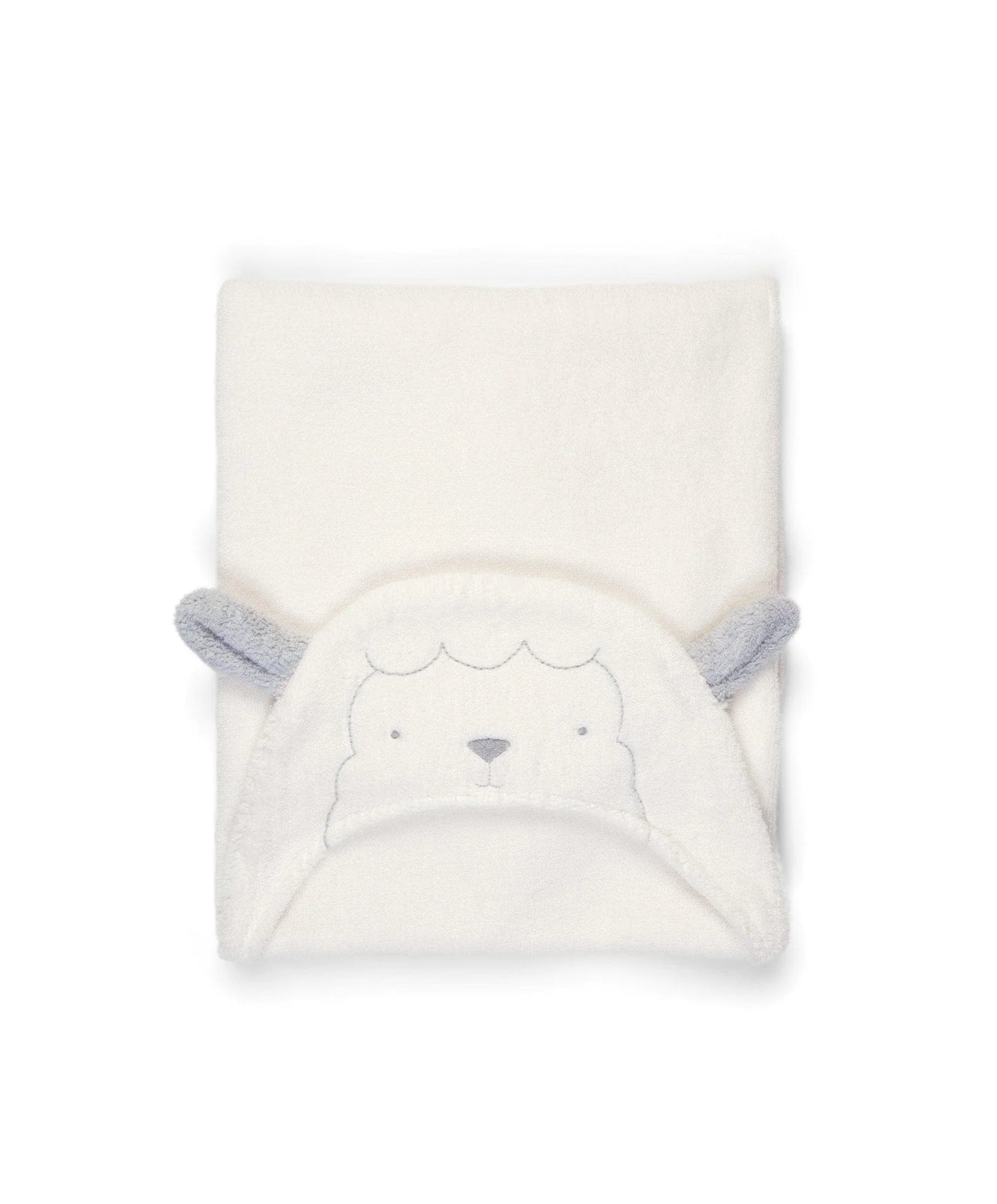 Peshqir me veshe qengji\Hooded Baby Towel - Lamb-Mamas&Papas