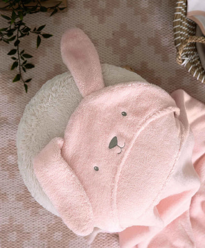 Peshqir me veshe lepurushi roz\Hooded Baby Towel - Pink Bunny - Mamas&Papas