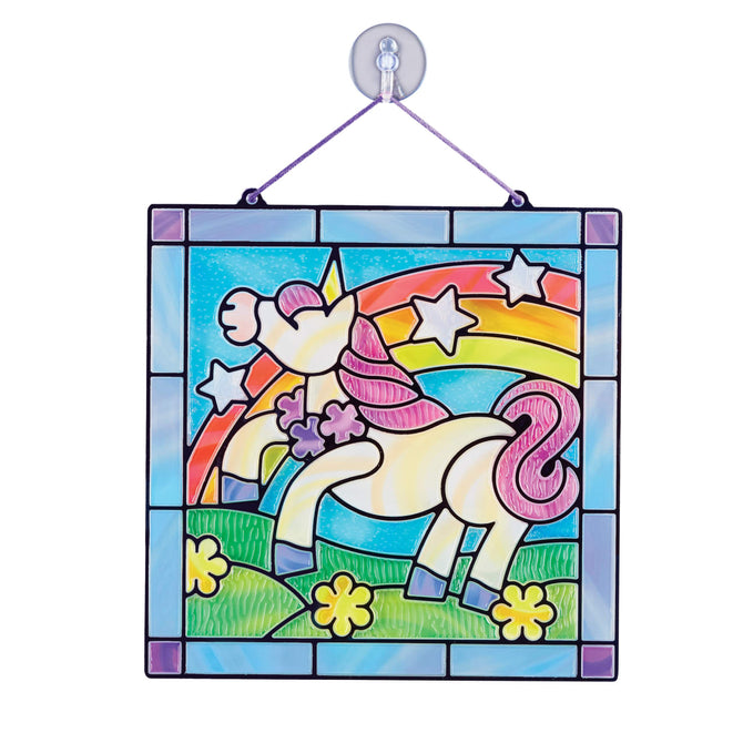 Xham ngjites me Unicorn/unicorn Stained glass -Melissa&Doug