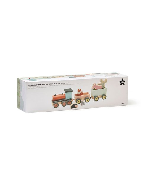 Wooden train with animals/Treni me kafshe -Kid's Concept