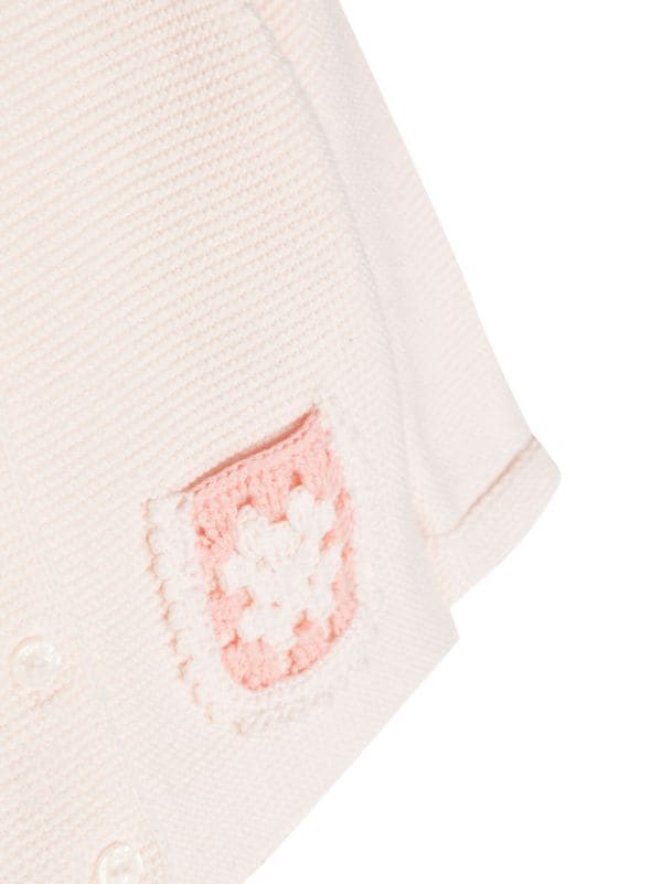 Triko e punuar me grep/crochet detail jacket-Tartine et chocolat