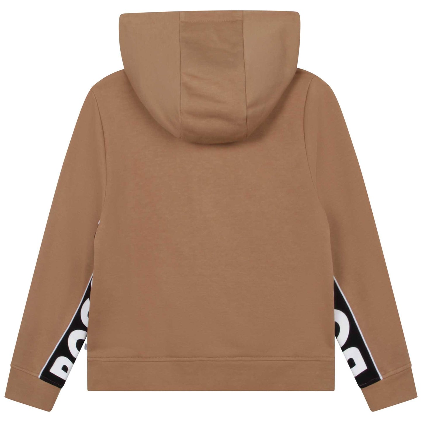 Hudi me kapuc me printimin e logos/Logo print zip -up hoodie-Boss