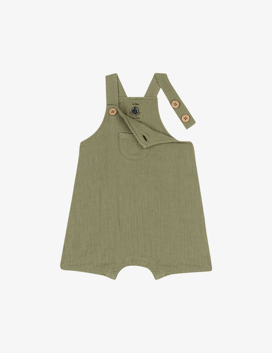 Kombinoshe pambuku /Cotton shorts overalls-Petit Beateu