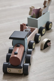 Wooden train with animals/Treni me kafshe -Kid's Concept