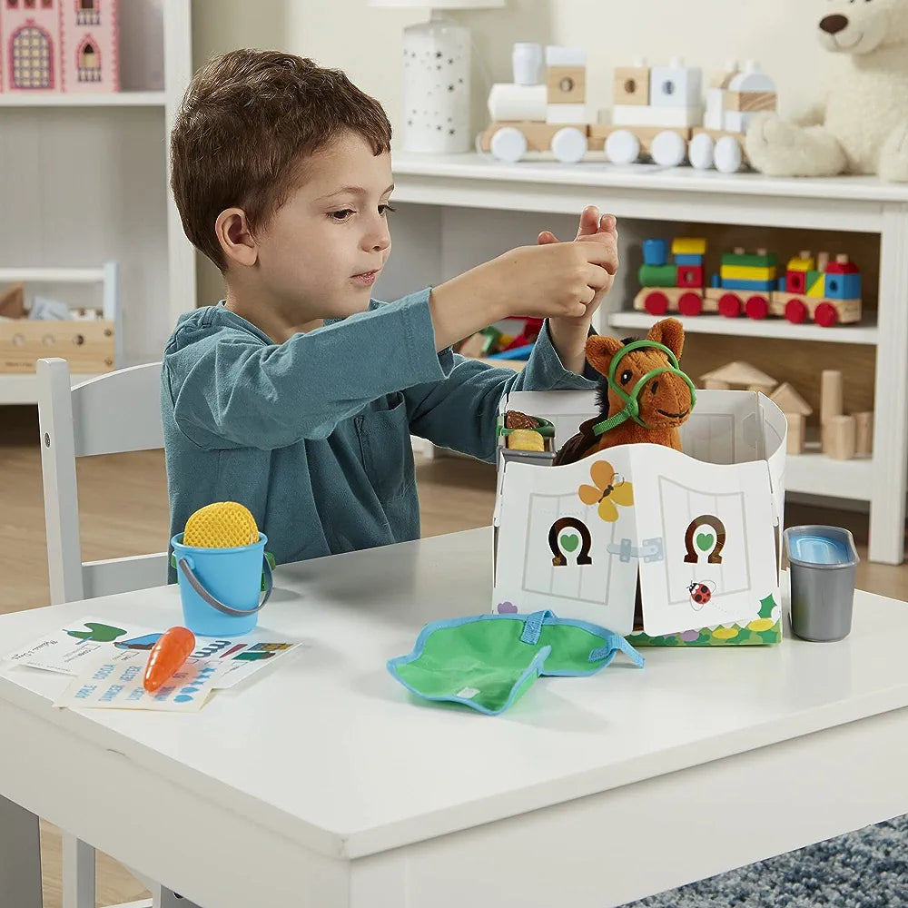 Horse care play set/Set loje 'Kujdesja për kalin'-Melissa&Doug