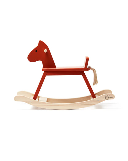 Rocking horse orange /Kalë lëkundës prej druri-Kid's Concept