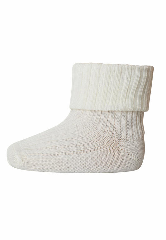 Çorape të bardha/wool rib baby socks-Mp Denmark