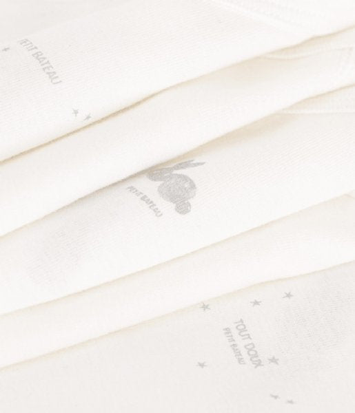 5 badi te bardha set /5 Bodies Naiss ML Variante -petit Bateau