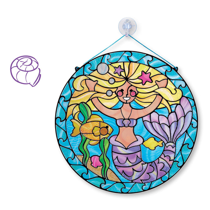 Sirena me Xham Ngjites /Mermaid Stained Glass Melissa&Doug