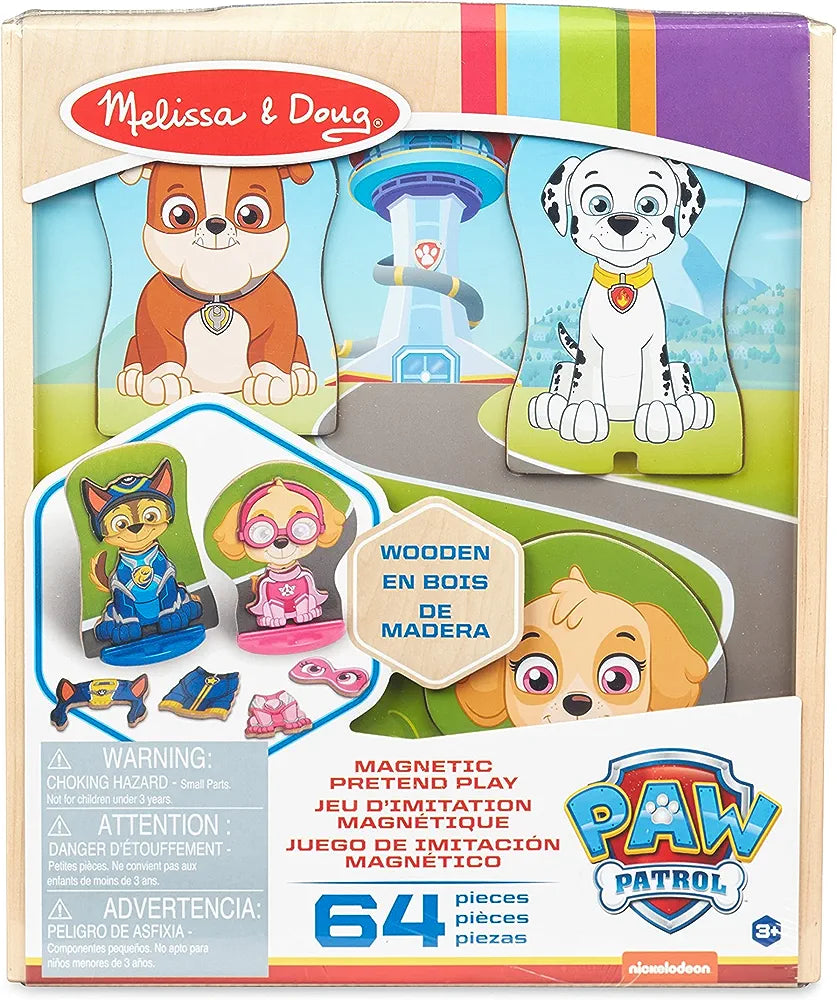 Magnetic pretend play/Loje magnetike 'PAW PATROL' 64 pc -Melissa&Doug
