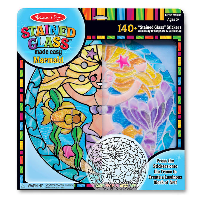 Sirena me Xham Ngjites /Mermaid Stained Glass Melissa&Doug