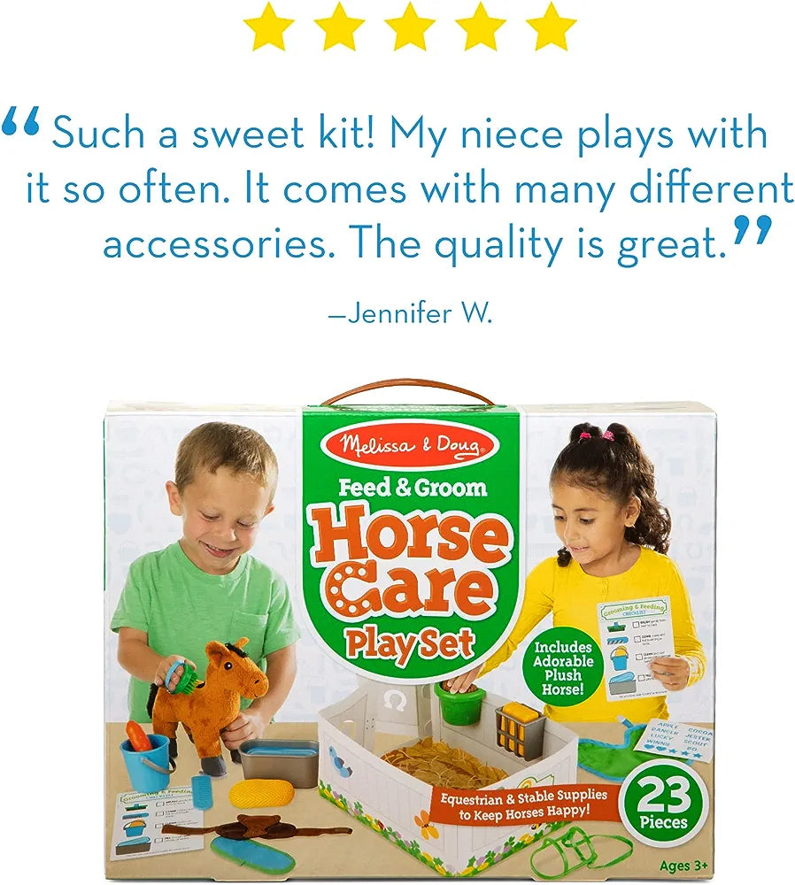 Horse care play set/Set loje 'Kujdesja për kalin'-Melissa&Doug