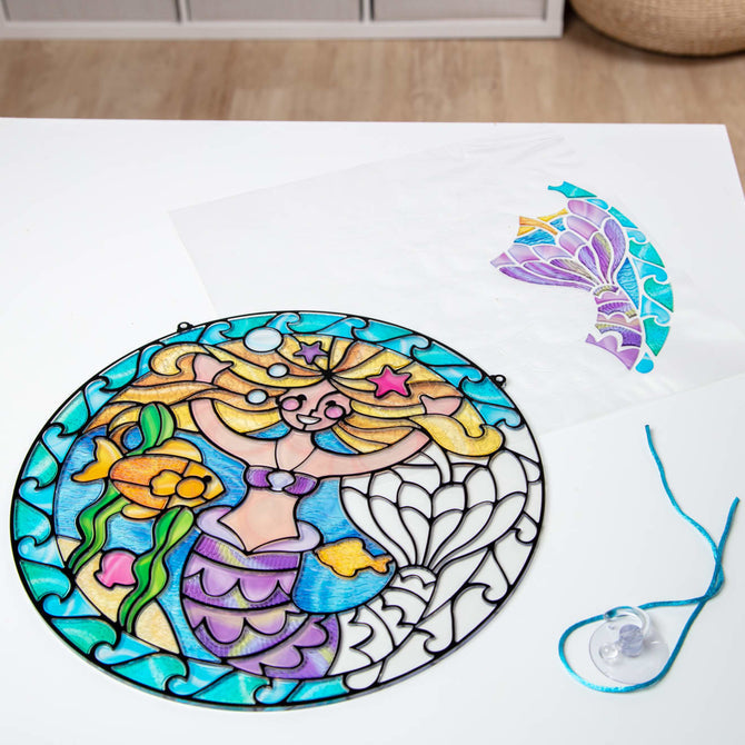 Sirena me Xham Ngjites /Mermaid Stained Glass Melissa&Doug