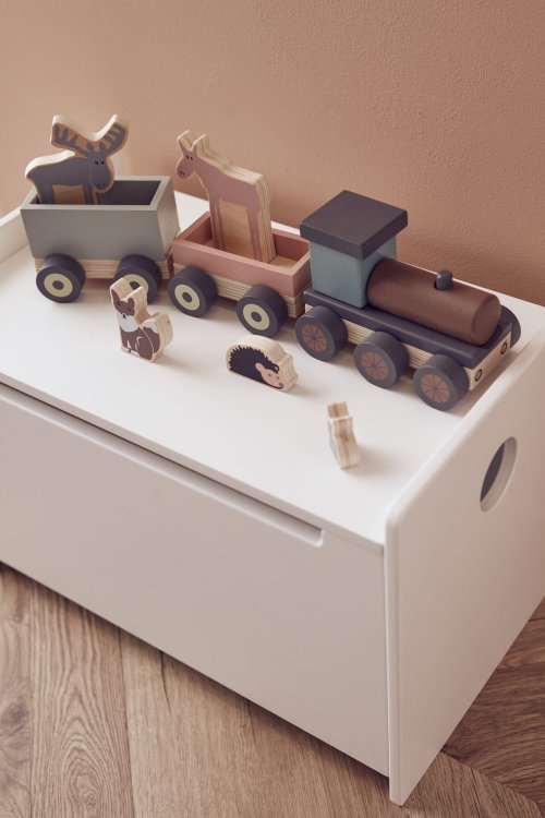 Wooden train with animals/Treni me kafshe -Kid's Concept