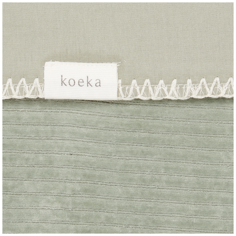 Batanije Vik \bassinet blanket flannel green-Koeka
