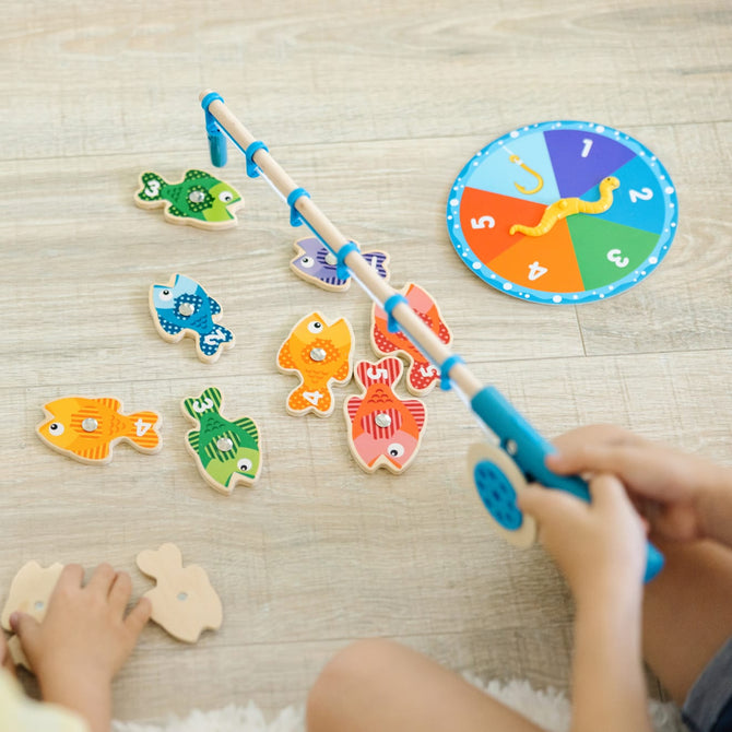 Loja me peshqit magnetik/catch &count fishing game-Melissa&Doug