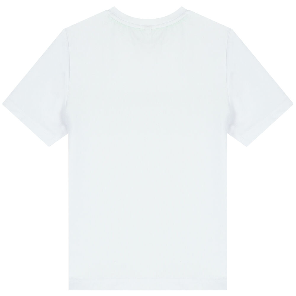 Bluze e bardhe me logo/Boys White Logo T-Shirt-Boss