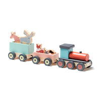 Wooden train with animals/Treni me kafshe -Kid's Concept