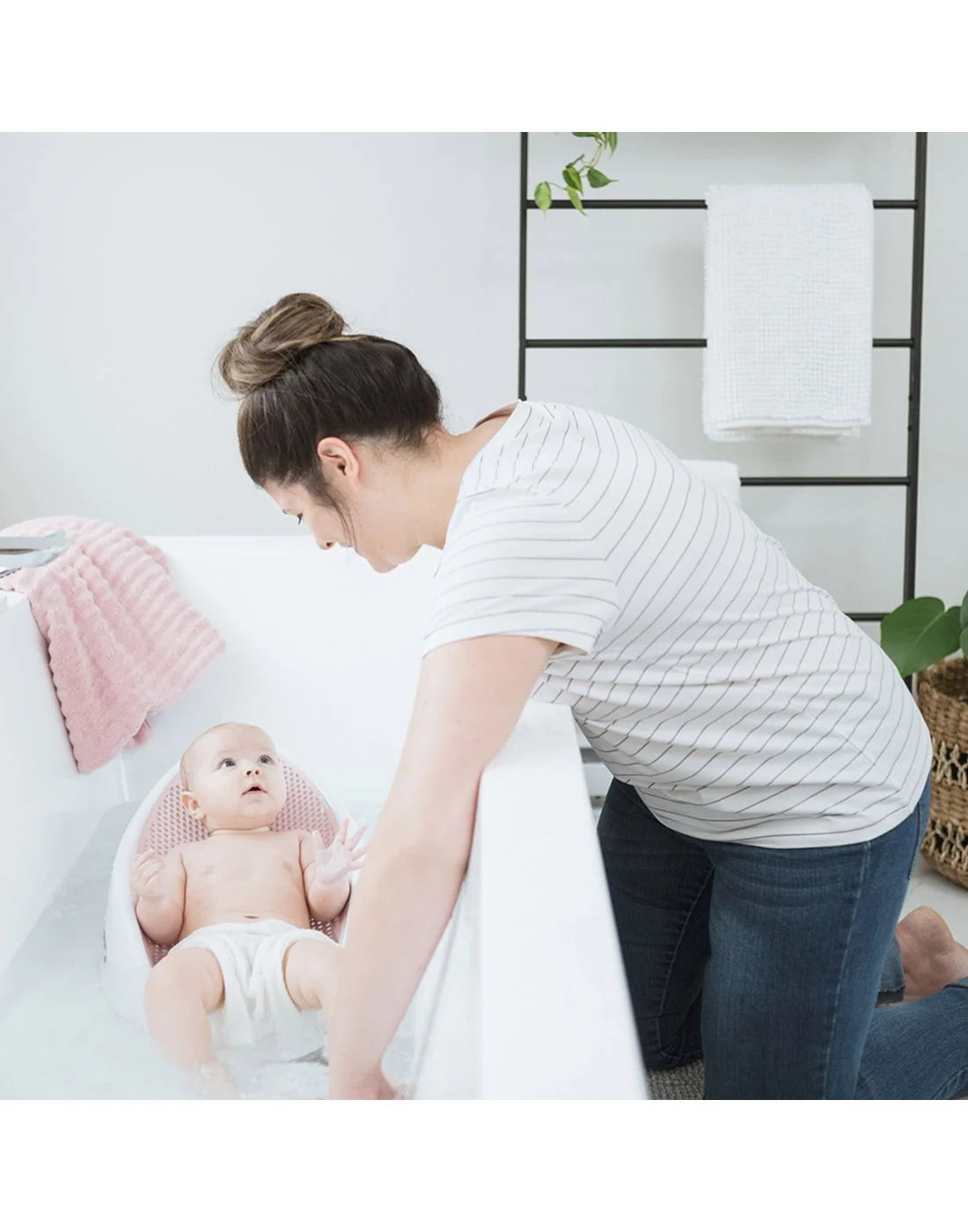 Mbështetës Bebi ngjyre roze-AngelCare