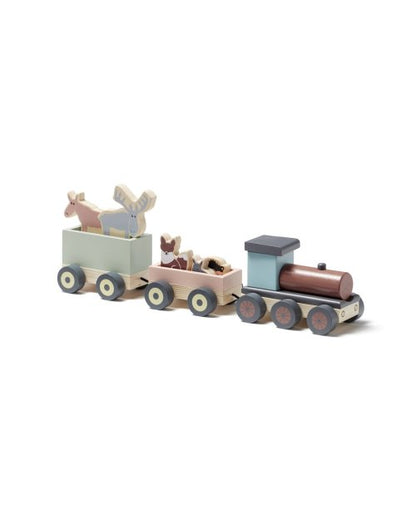 Wooden train with animals/Treni me kafshe -Kid's Concept