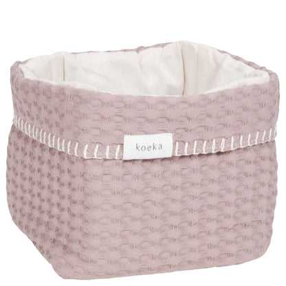 Kosh organizimi roz ne gri\ Nursery  Basket Antwerp grey pink -Koeka