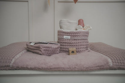 Kosh organizimi roz ne gri\ Nursery  Basket Antwerp grey pink -Koeka