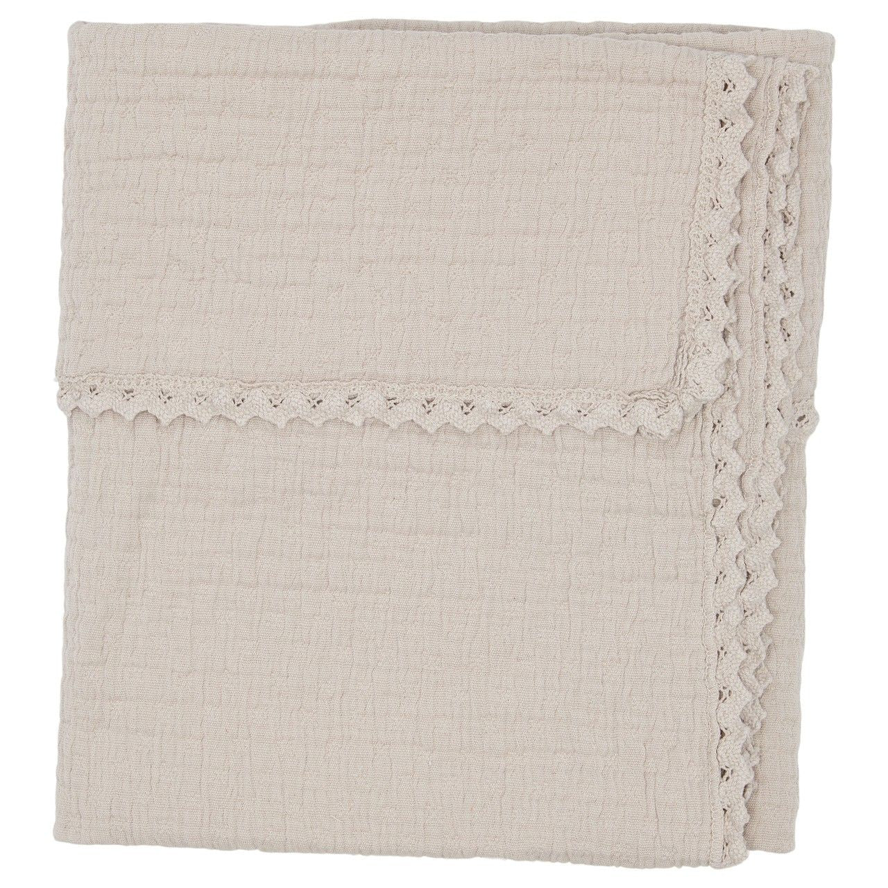 Kuverta ngjyre uthull \Cot Blanket Lace Elba -Koeka