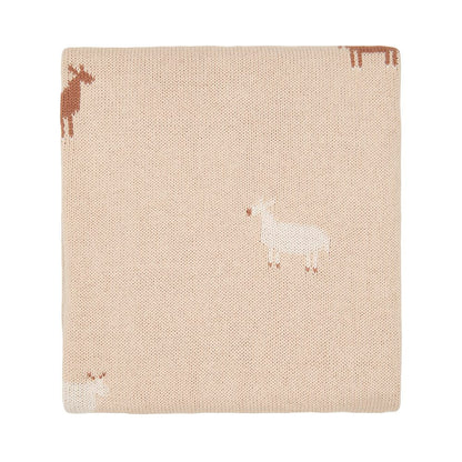 Batanije e holle me dizjan kafshesh\cot blanket goat valley sand-Koeka