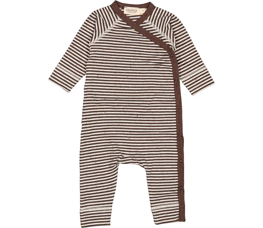 Badi paliceta me vija pa kembe\Rulo, Romper  Deep Choco Stripe - Marmar