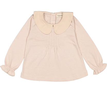 Bluze me jake ngjyre kremi\Tallo B, Blouse - Cream Taupe