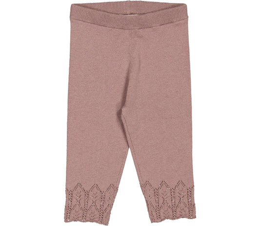 Tuta  me thurje ne fund te kembeve\Piggi, Pants - Mauve- Marmar