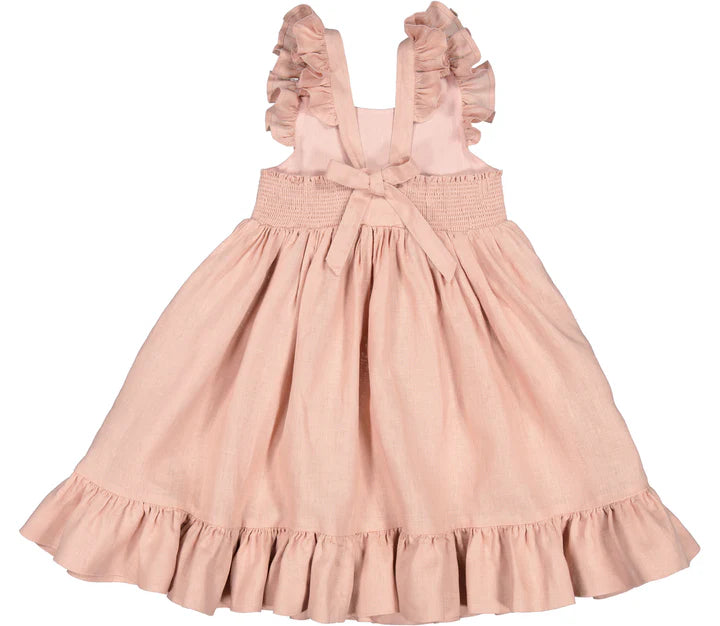 Fustan i fresekt me fiango  roze/ Danita Frill, Dress - Light Cheek/MarMar