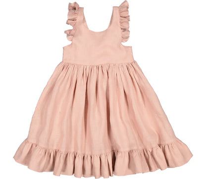Fustan i fresekt me fiango  roze/ Danita Frill, Dress - Light Cheek/MarMar