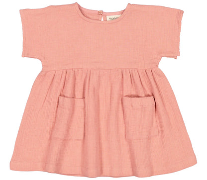 Fustan pambuk me xhepa roze/ Doriana, Dress - Evening Sun/MarMar