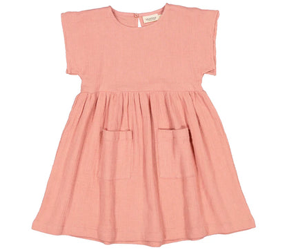 Fustan pambuk me xhepa roze/ Doriana, Dress - Evening Sun/MarMar