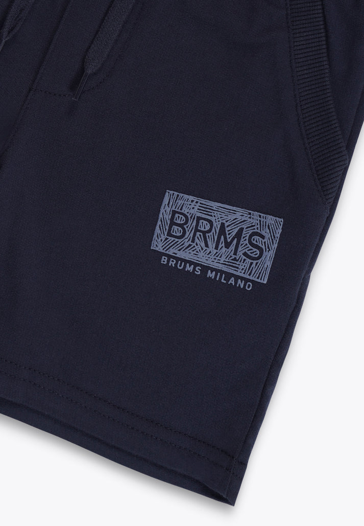 Pantallona të shkurtra/Pantalone Corto con Stampa in Felpina BCI/Brums