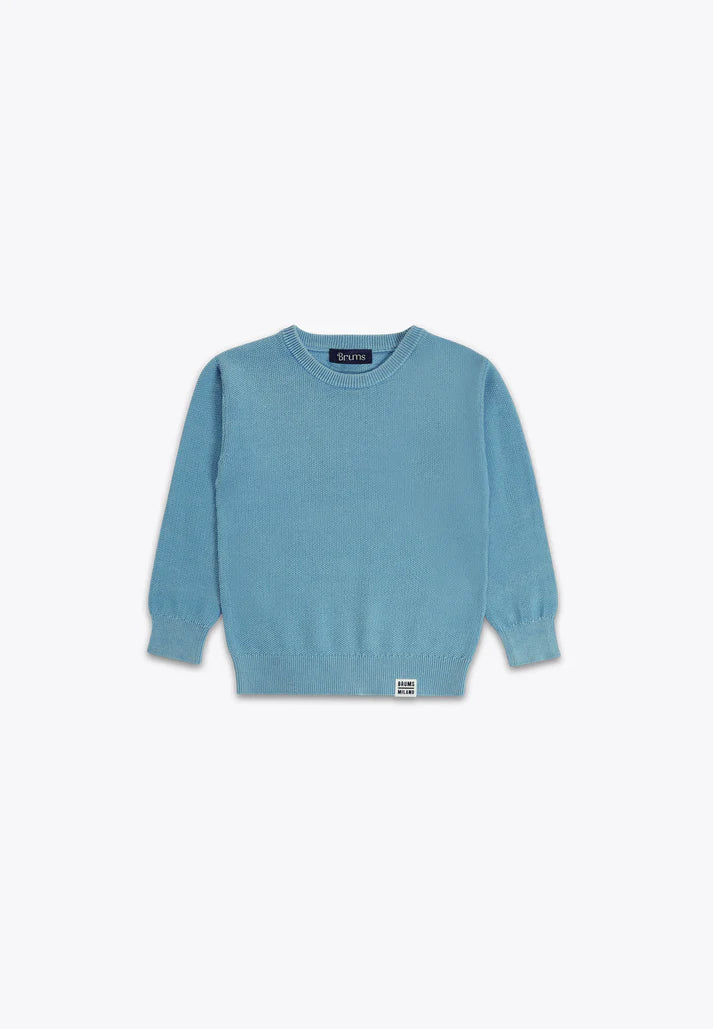 Bluze e trikotuar me menge te gjata/Top Girocollo Washing Effect in Tricot/ Brums
