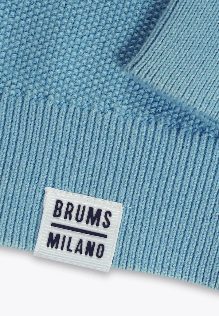 Bluze e trikotuar me menge te gjata/Top Girocollo Washing Effect in Tricot/ Brums