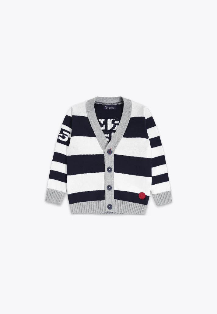Triko e hapur me kopsa/ Cardigan Rigato in Tricot/ Brums