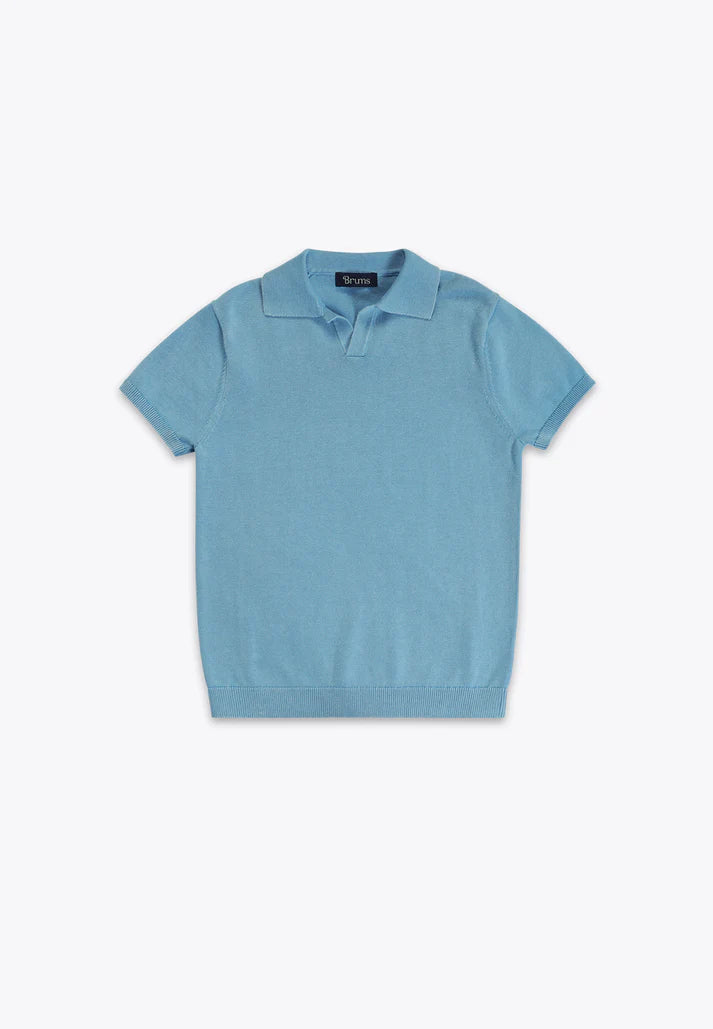 Bluzë e trikotuar me jake kemishe/Polo in Tricot/ Brums