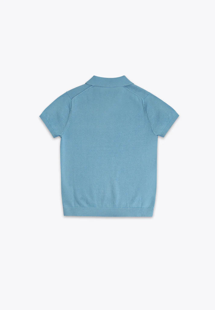Bluzë e trikotuar me jake kemishe/Polo in Tricot/ Brums