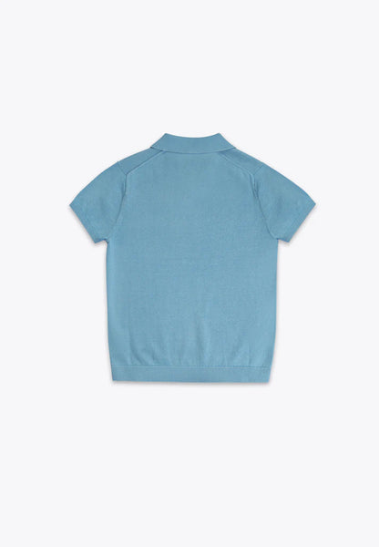 Bluzë e trikotuar me jake kemishe/Polo in Tricot/ Brums