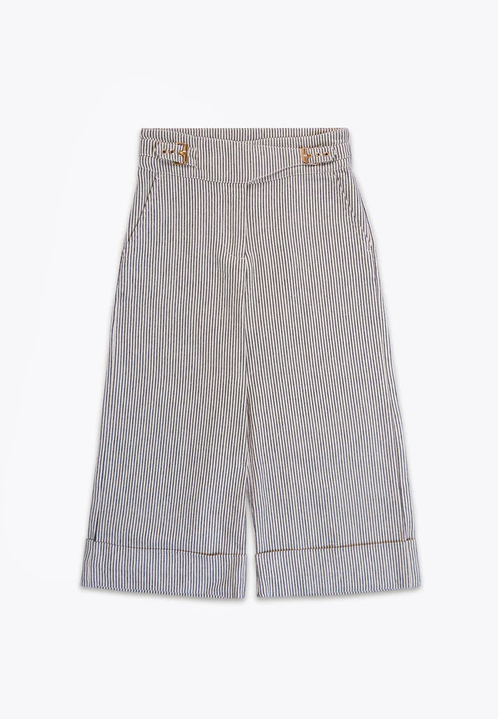 Pantallona me vija/Pantalone Rigato in Drill/Brums
