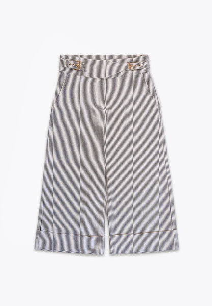 Pantallona me vija/Pantalone Rigato in Drill/Brums