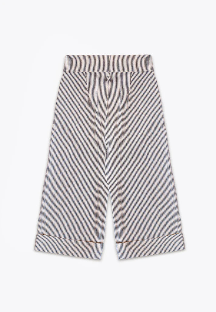 Pantallona me vija/Pantalone Rigato in Drill/Brums