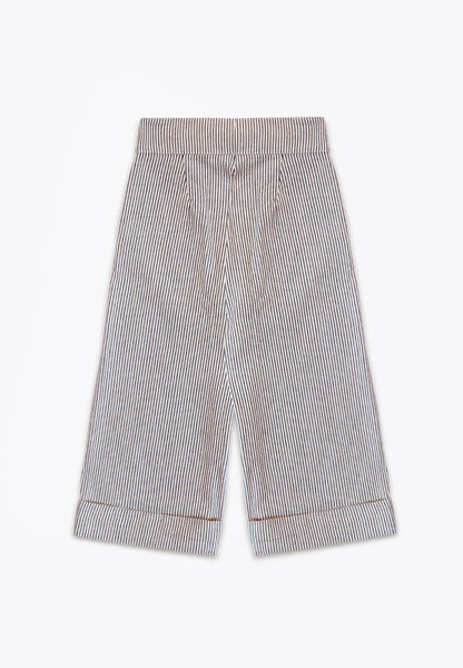 Pantallona me vija/Pantalone Rigato in Drill/Brums